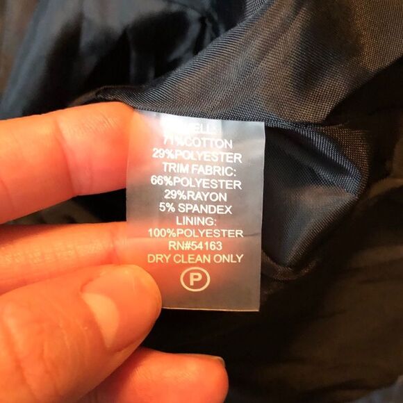 Calvin Klein black & white zip up blazer/ coat - Picture 4 of 9